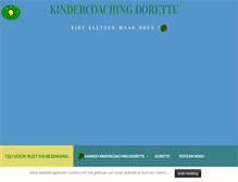 Tablet Screenshot of kindercoachingdorette.nl